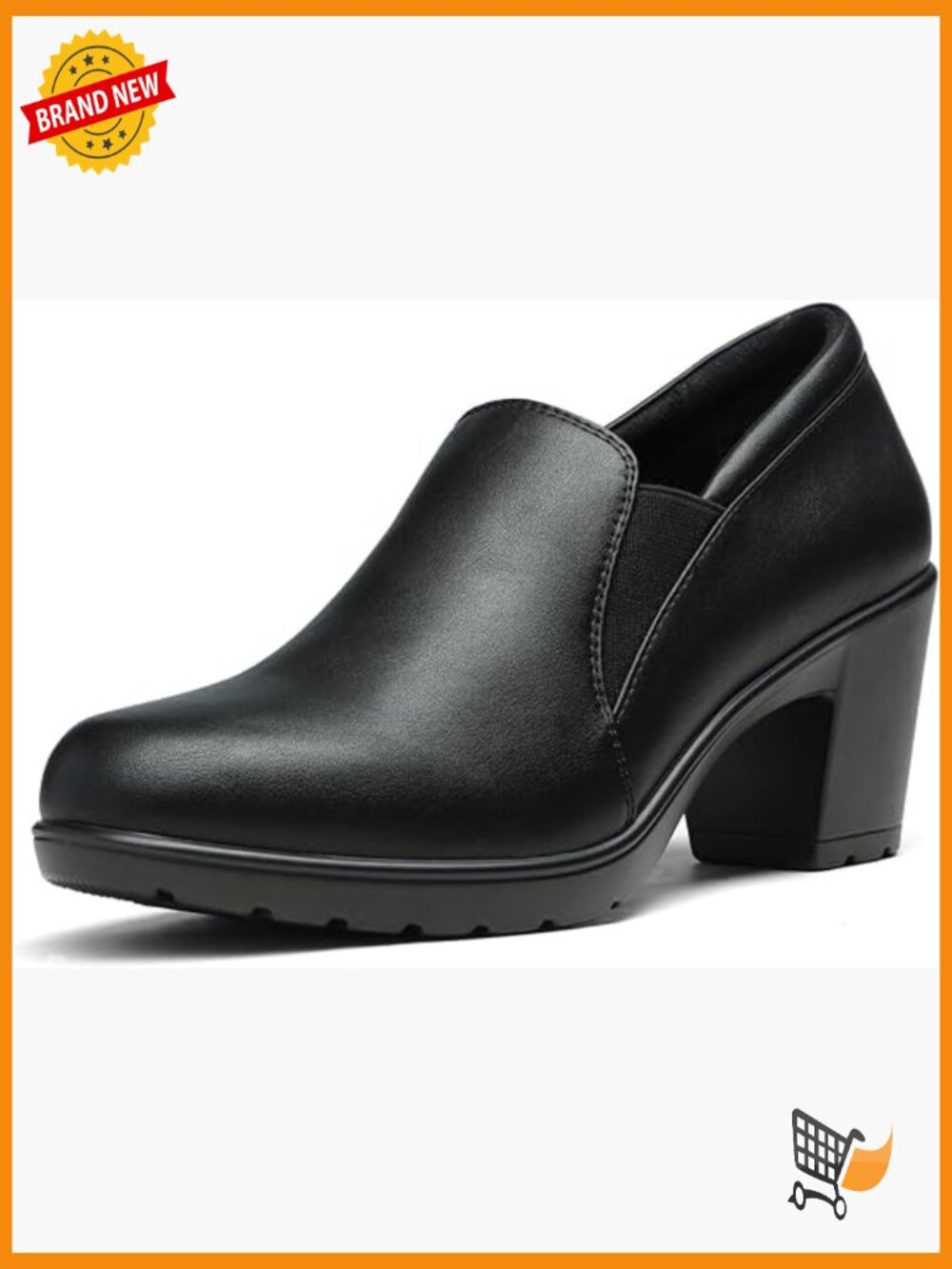 Low Chunky Block Heel Loafers Comfortable Slip On Dress Work Shoes Office